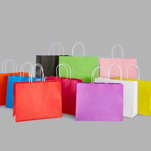 Ribbon Handle Gift bags Carrier Bag Paper Bag High quality bags Wholesale  price | eBay